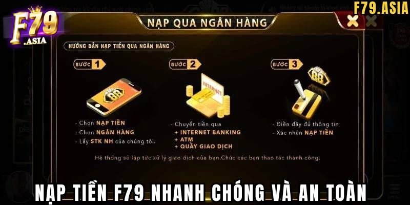Hướng dẫn cách nạp tiền vào tài khoản F79
