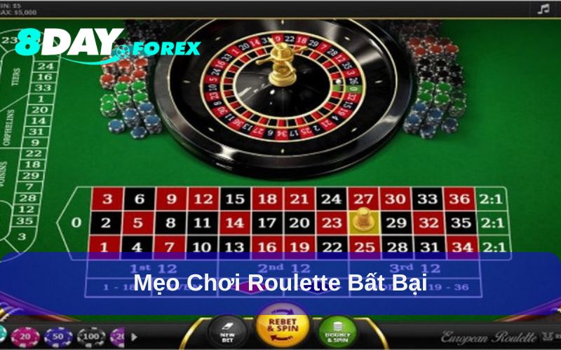 Các mẹo chơi Roulette 8day giúp nâng cao tỉ lệ thắng